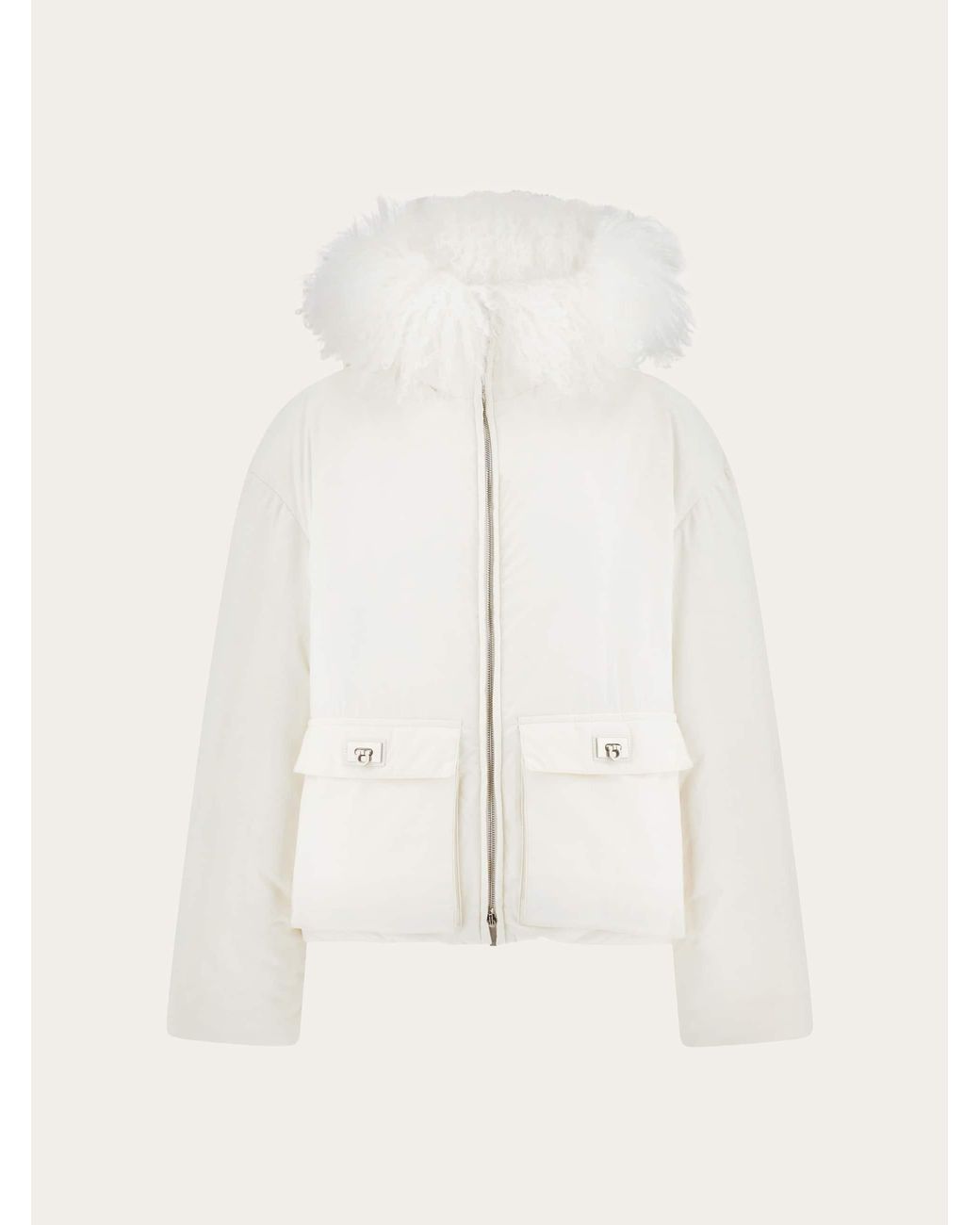 Ferragamo Natural Padded Bomber