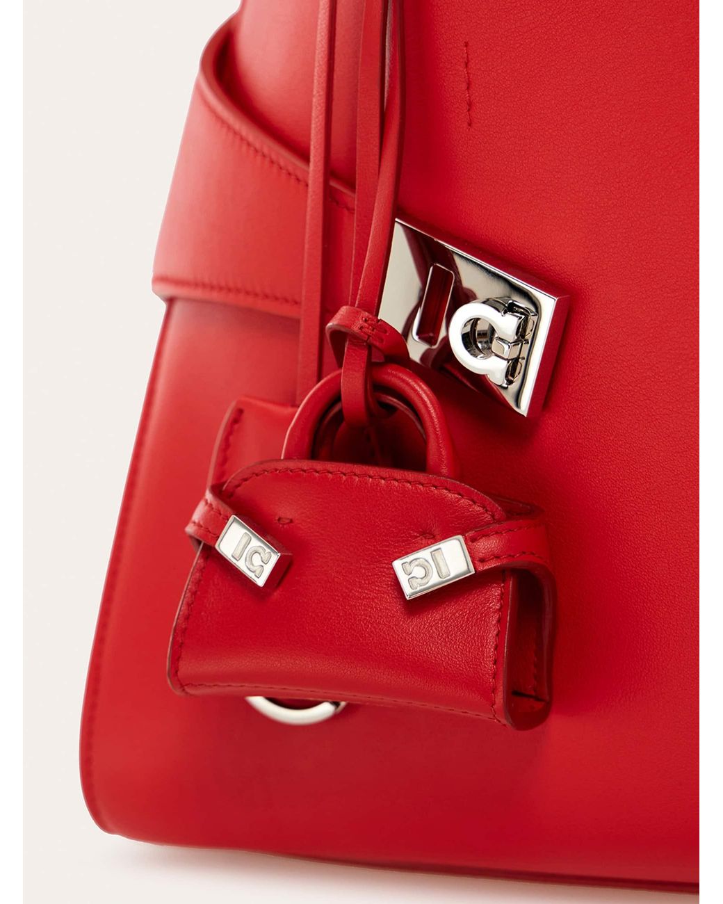 Ferragamo Red Hug Mini Charm