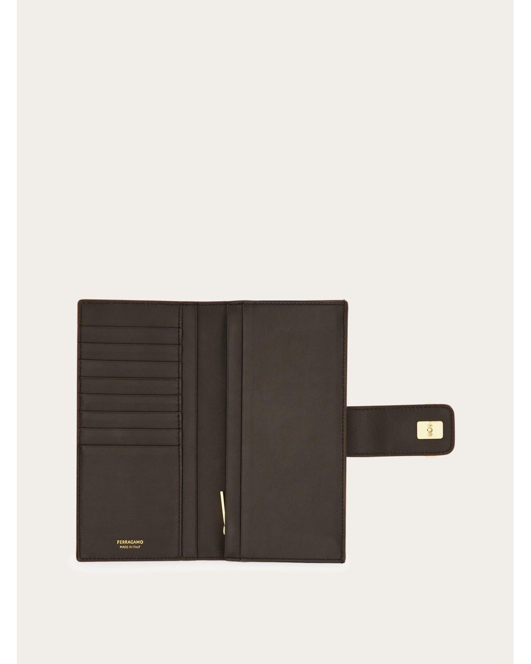 Ferragamo Brown Continental Wallet