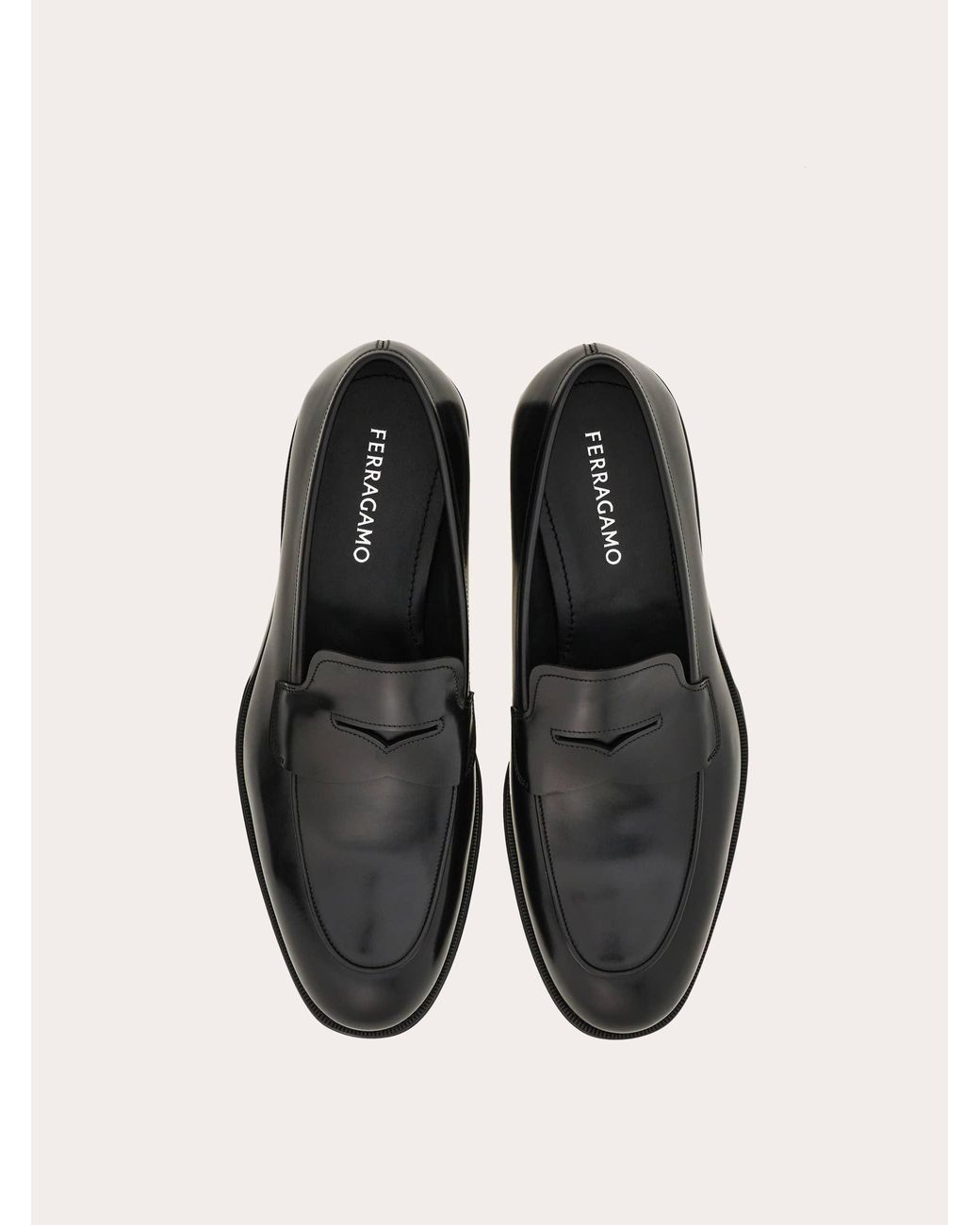 Ferragamo White Penny Loafer .5 for men