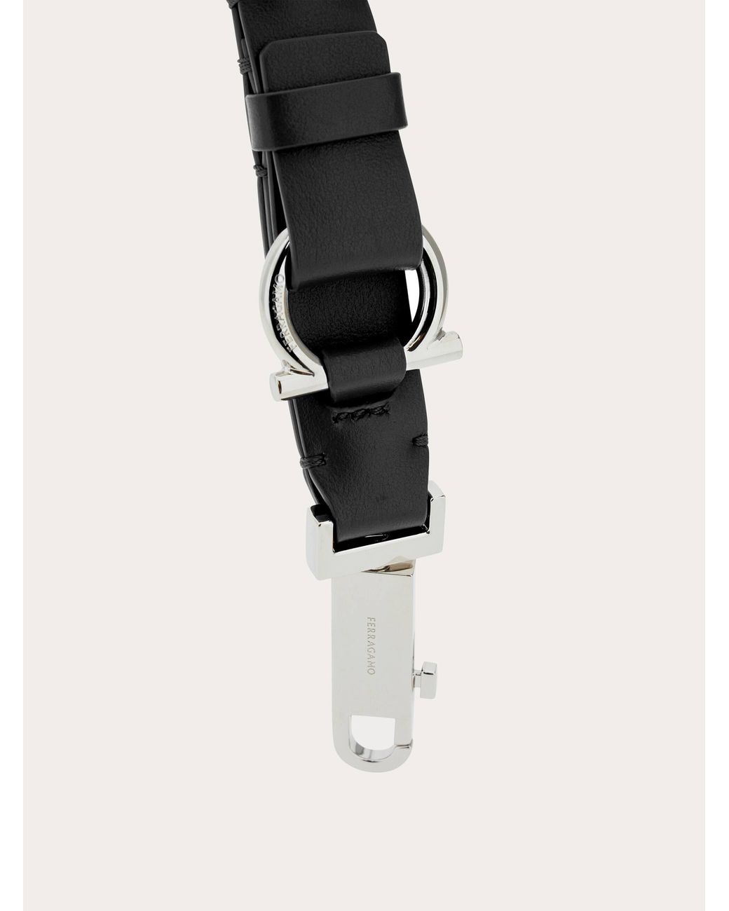 Ferragamo Natural Gancini Key Ring for men