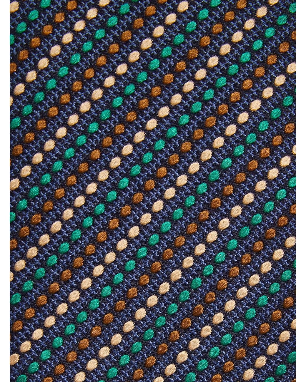 Ferragamo Blue Dots Jacquard Tie for men