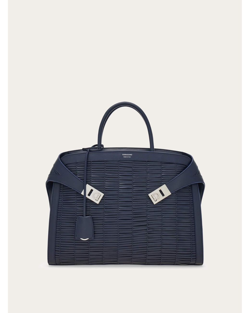Ferragamo Blue Hug Tote Bag for men