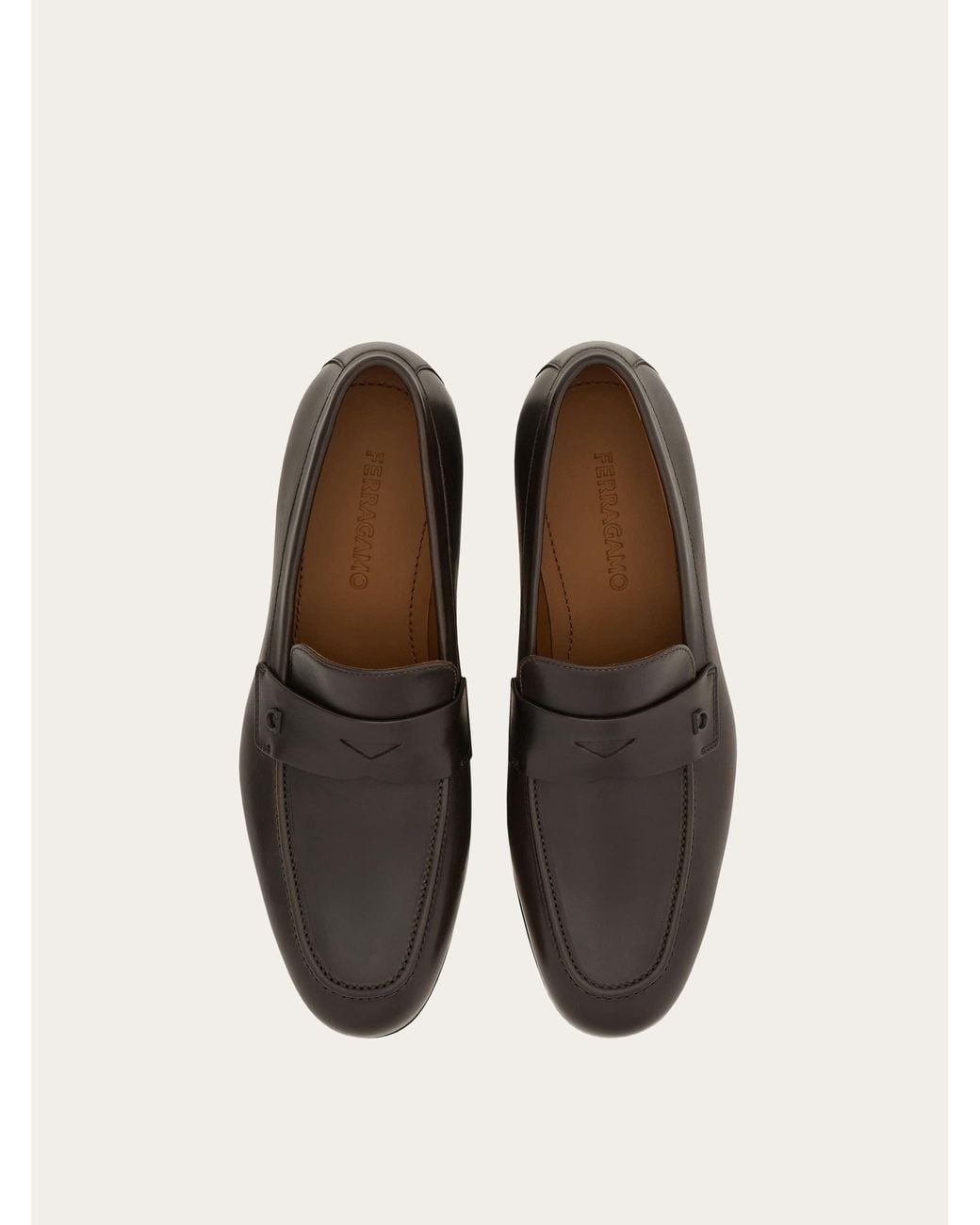 Ferragamo White Penny Loafer for men