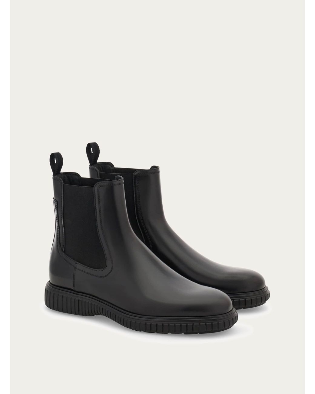Ferragamo Black Chelsea Boot for men