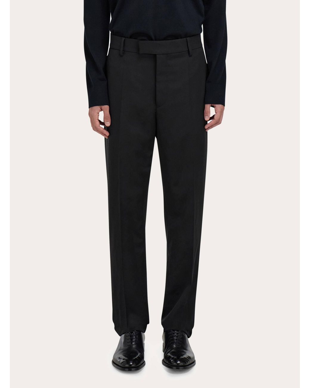 Ferragamo Black Tailored Trousers for men