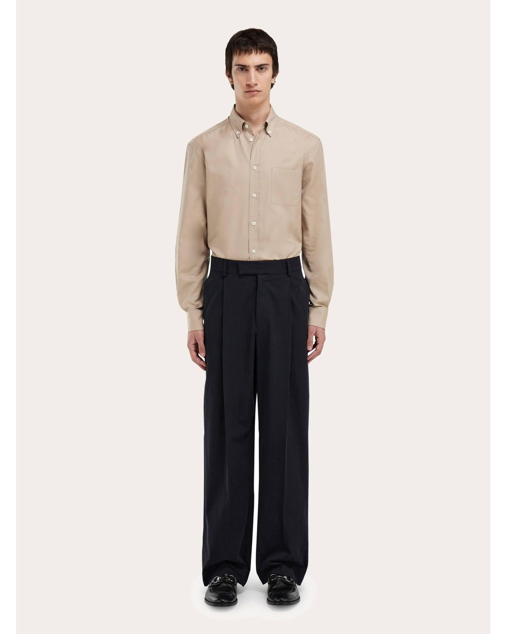 Ferragamo Natural Monogram Shirt for men