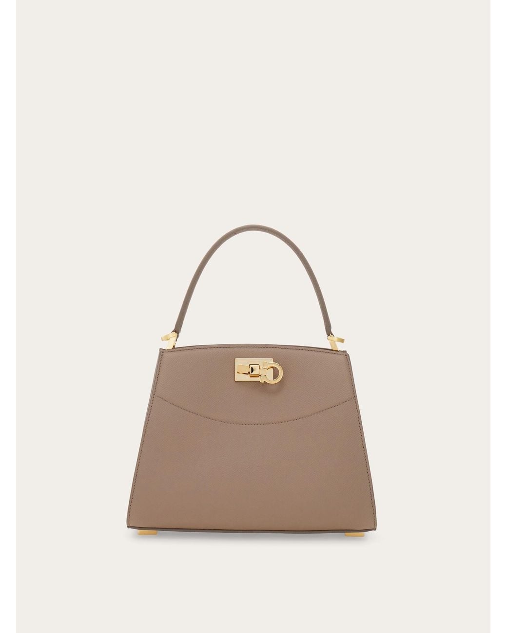 Ferragamo Natural New Studio Box Bag (Xs)