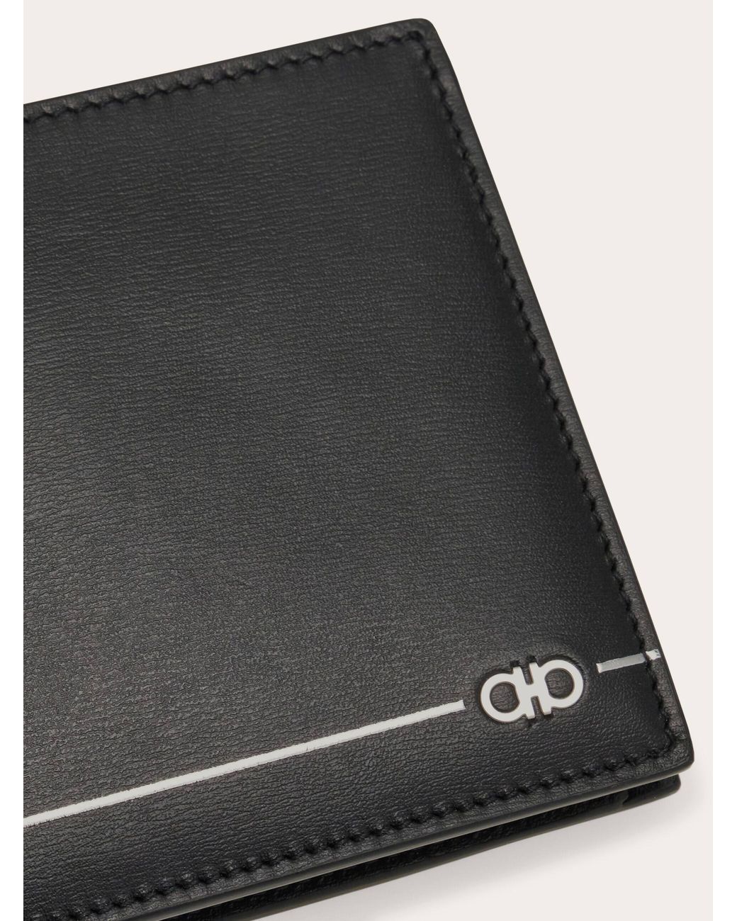 Ferragamo Black Gancini Wallet for men