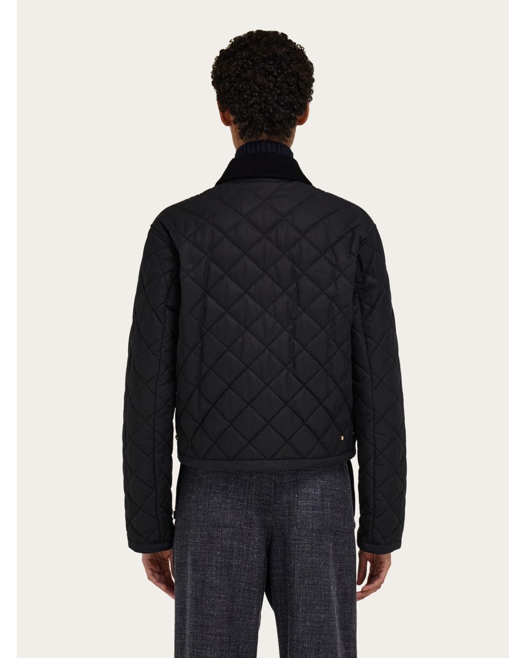 Ferragamo Blue Padded Blouson