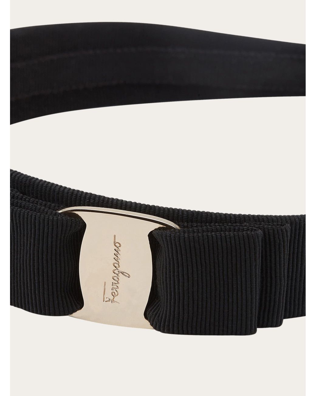 Ferragamo Black Vara Bow Headband