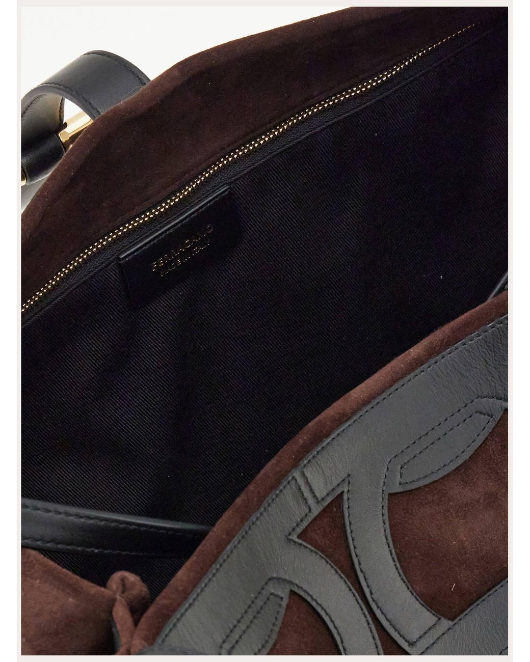 Ferragamo Black Mia Tote Bag (L)