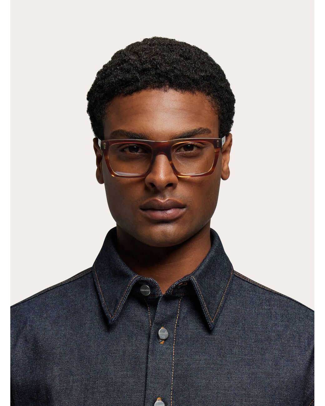 Ferragamo Natural Optical Glasses for men