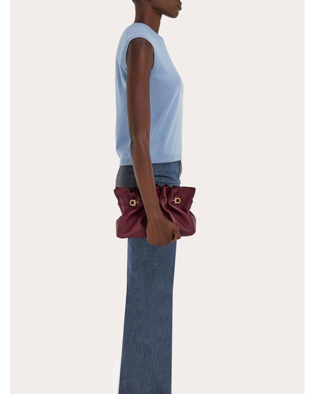 Ferragamo Purple Soft-Bag (S)