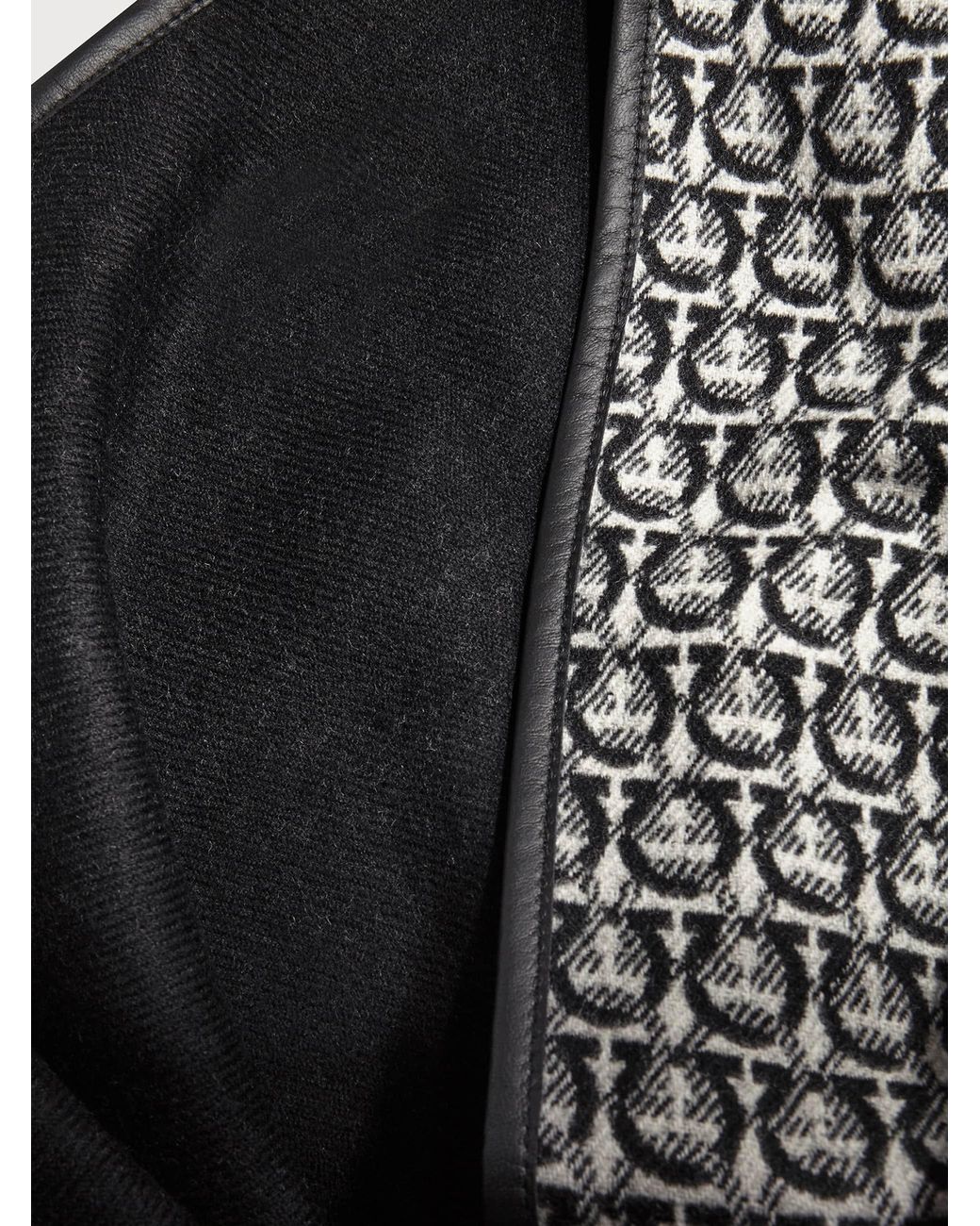 Ferragamo Black Gancini Cape