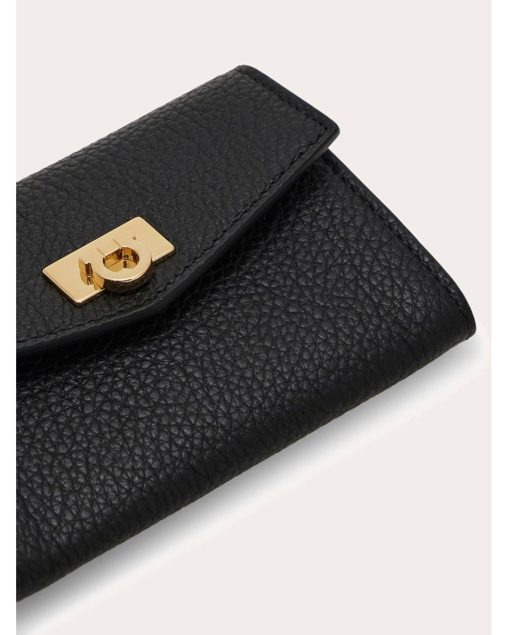 Ferragamo Black Card Holder Charm