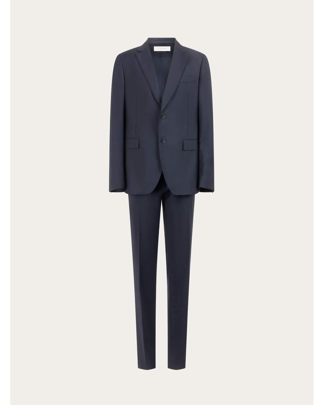 Ferragamo Blue Plain Suit for men