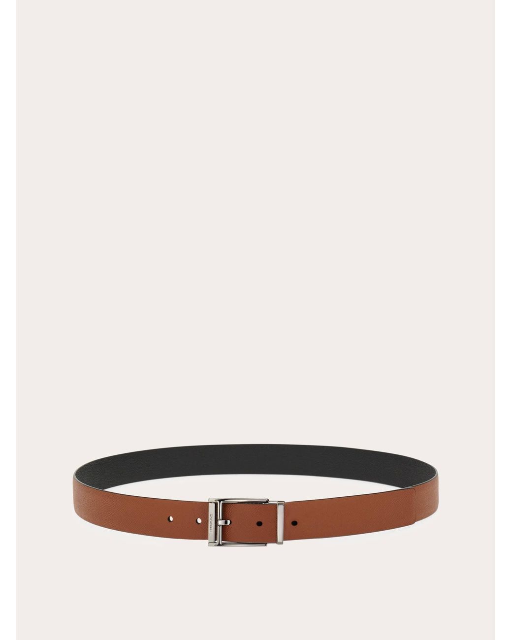 Ferragamo Brown Reversible And Adjustable Belt for men