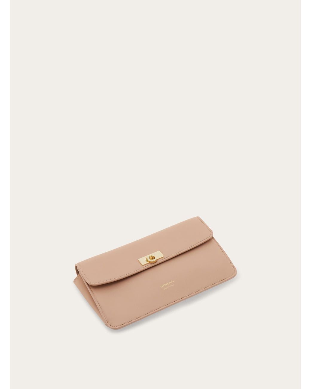 Ferragamo Natural Flat Gancini Minibag