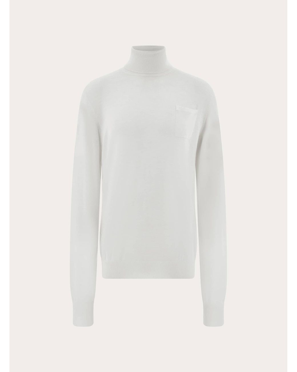 Ferragamo White Turtleneck for men