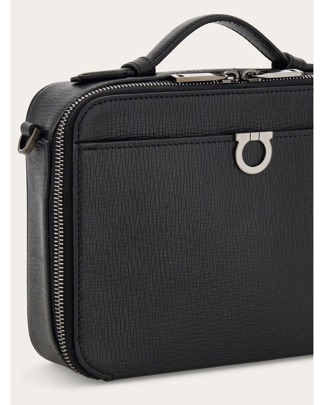 Ferragamo Blue Gancini Cross Body Bag for men