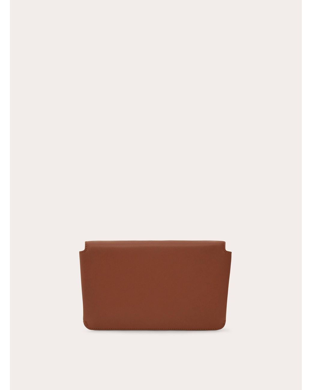 Ferragamo Brown Flat Gancini Minibag