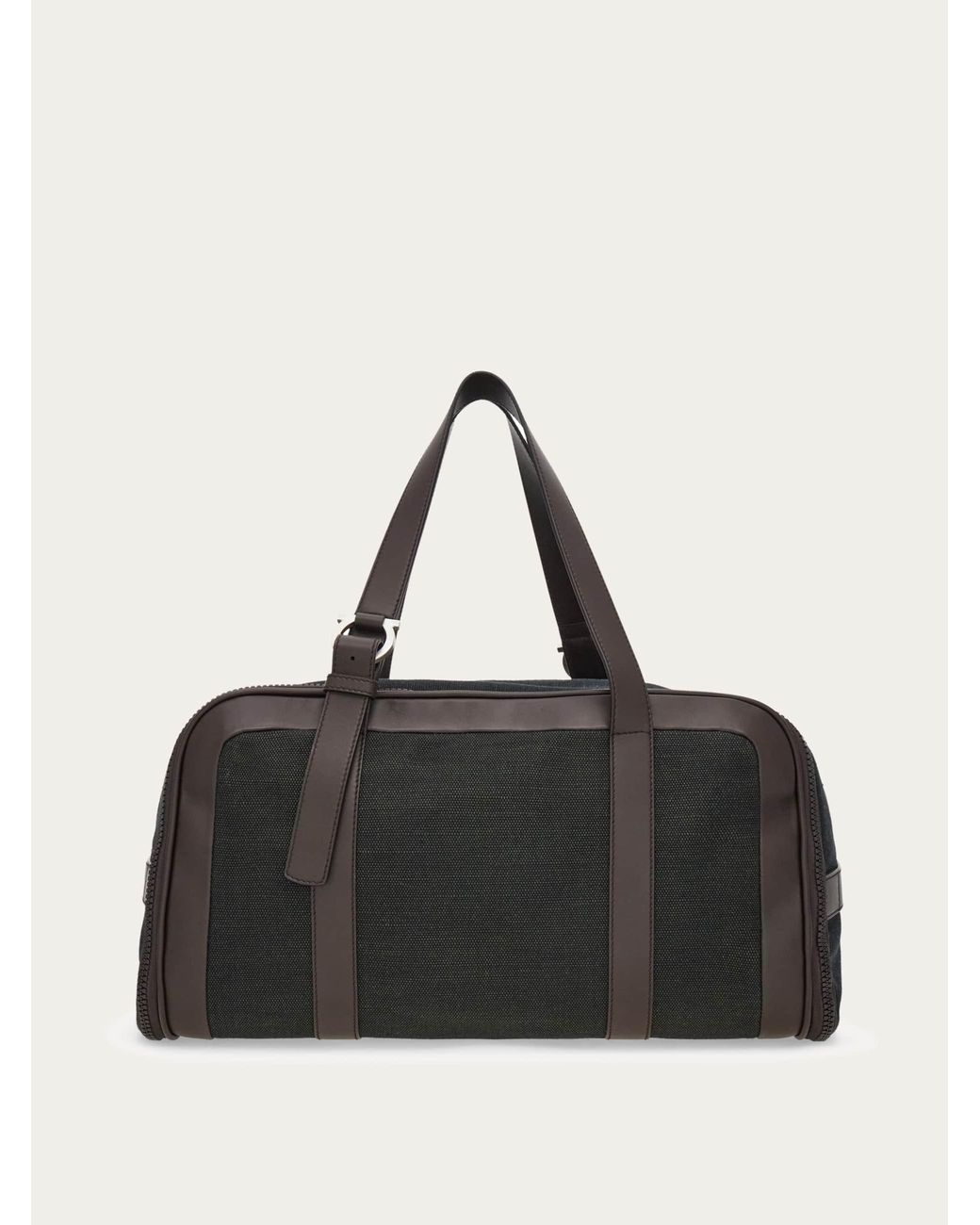 Ferragamo Black Foldable Weekend Bag for men