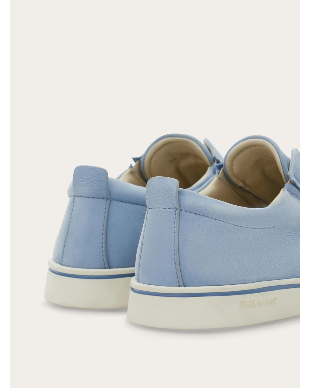 Ferragamo Blue Derby Slip-On for men