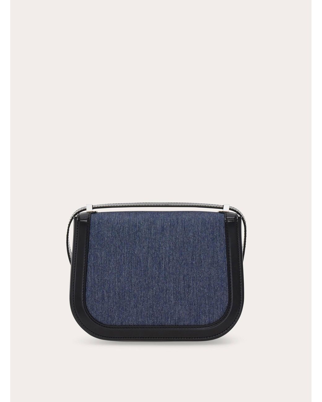 Ferragamo Blue Double Gancini Crossbody Bag (Xs)