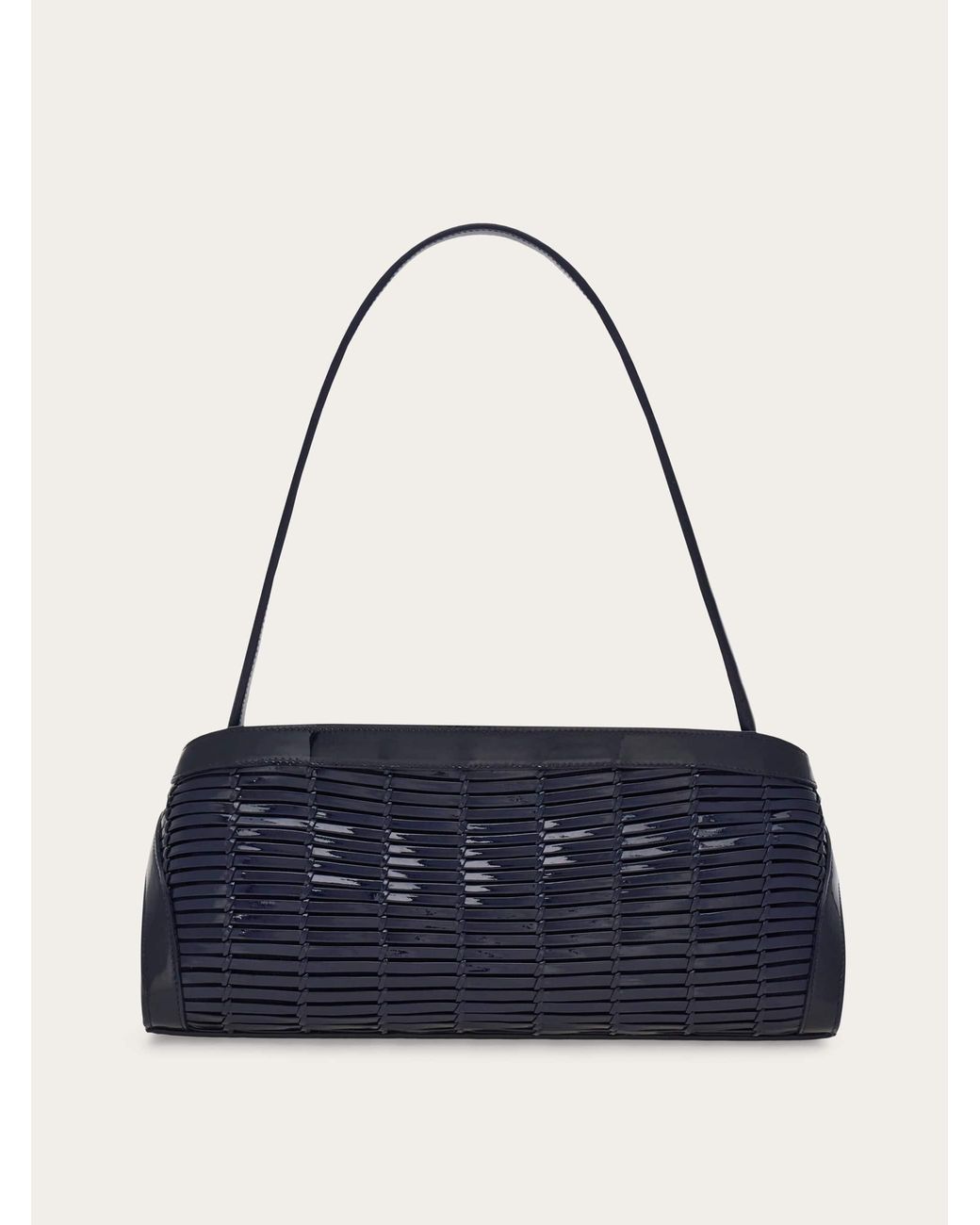Ferragamo Blue East-West Hug Shoulder Bag