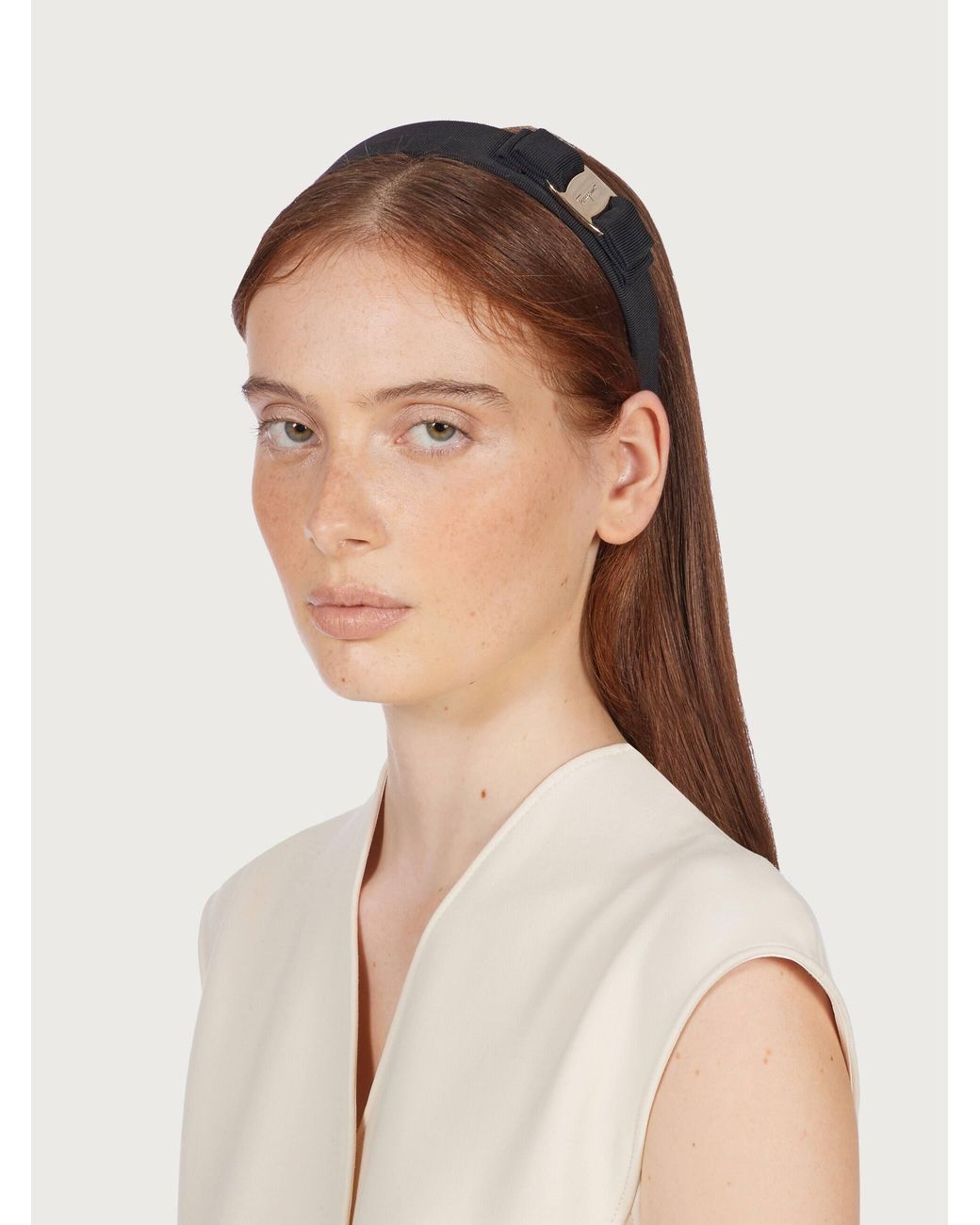 Ferragamo Black Vara Bow Headband