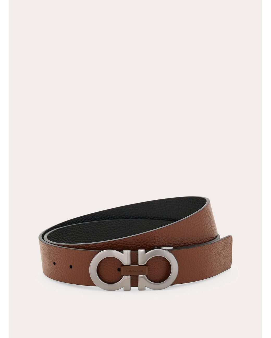 Ferragamo Multicolor Gancini Reversible And Adjustable Belt for men