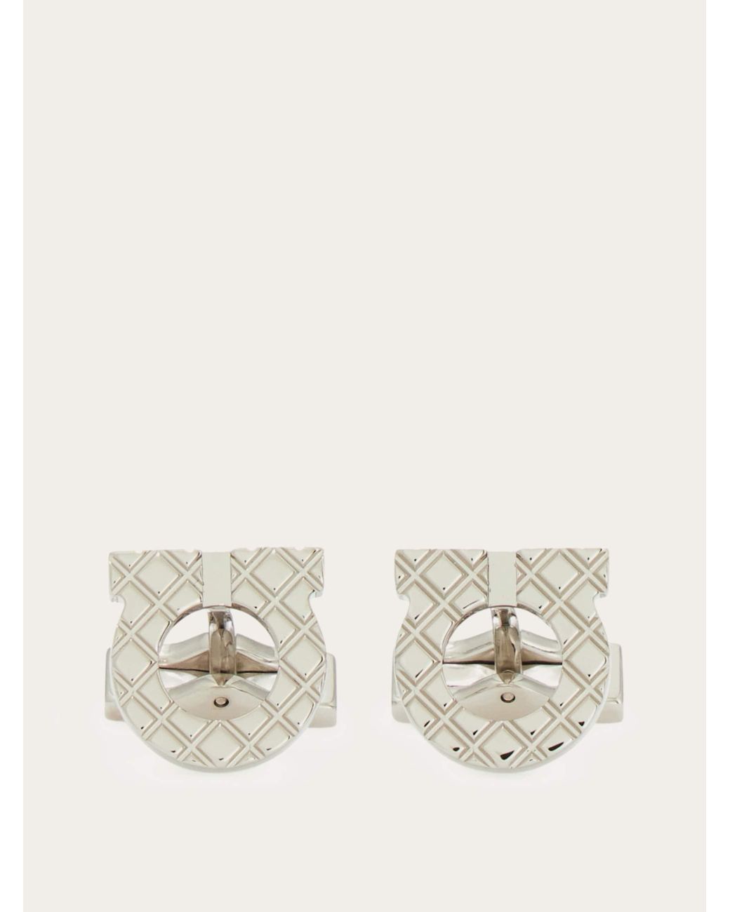 Ferragamo Natural Gancini Cufflinks for men