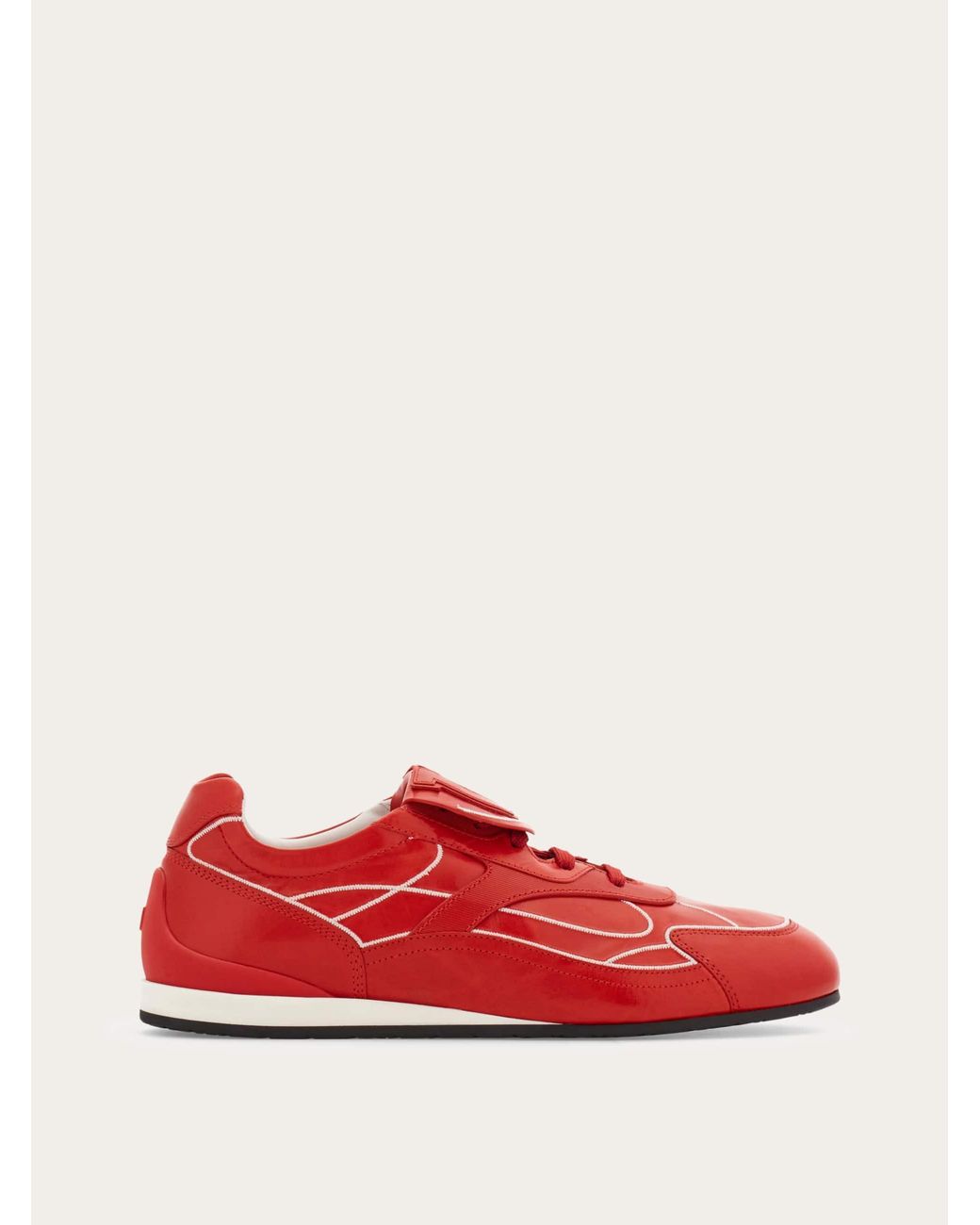 Ferragamo Red Low-Top Sneaker for men