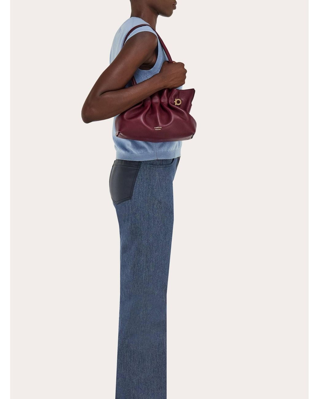 Ferragamo Purple Soft-Bag (S)