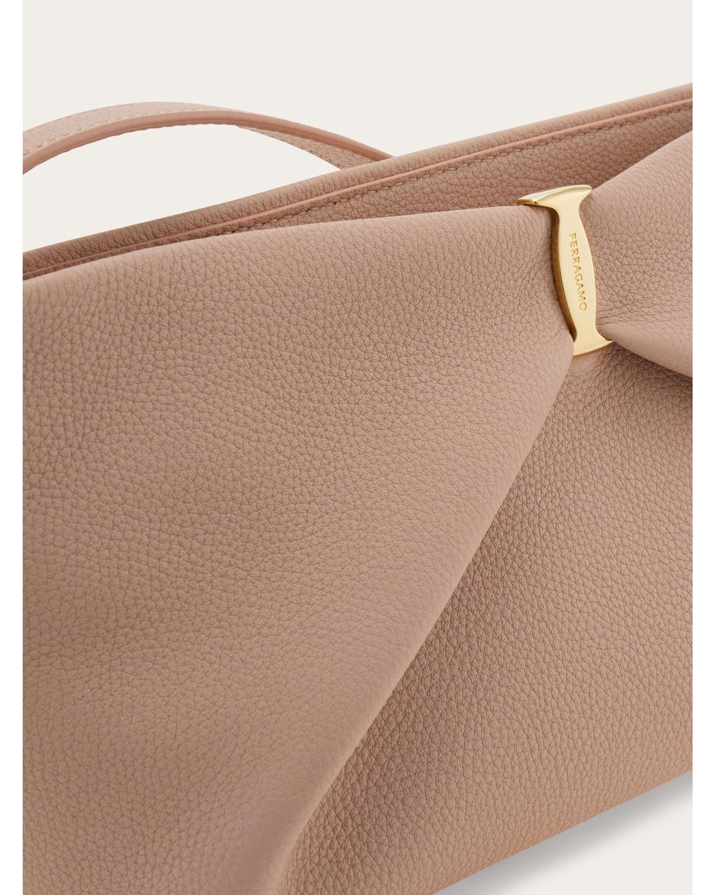 Ferragamo Natural Oversized Bow Mini Bag