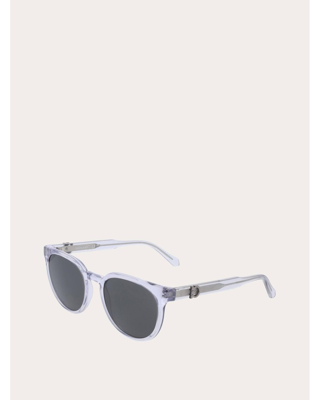 Ferragamo Blue Round Frame Sunglasses for men