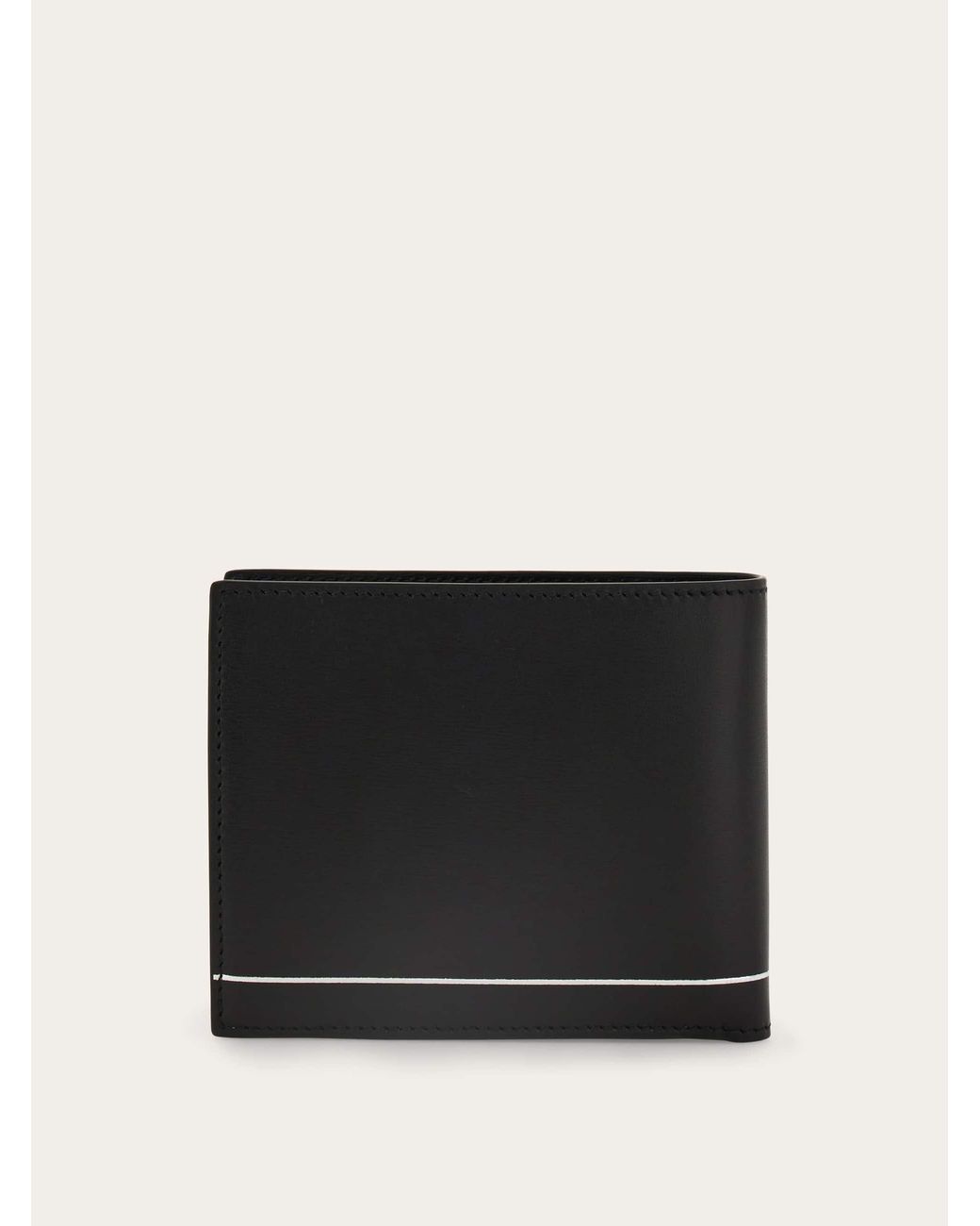 Ferragamo Black Gancini Wallet for men