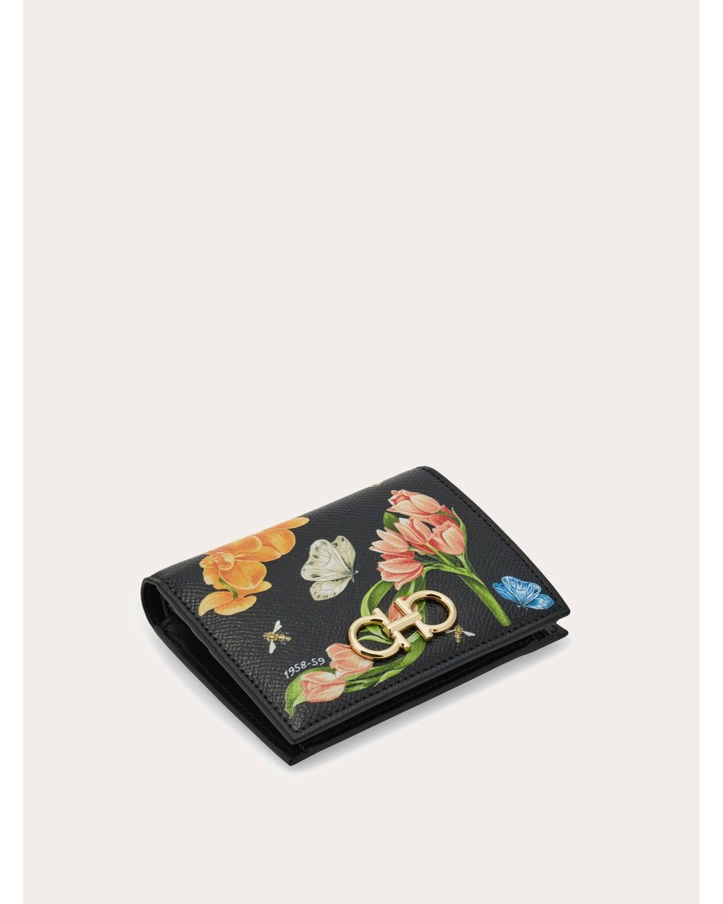 Ferragamo Multicolor Gancini Compact Wallet