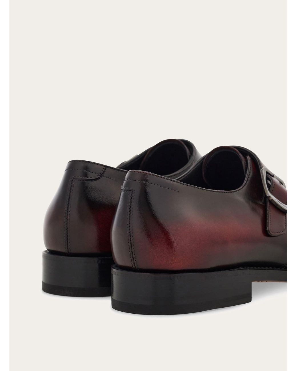 Ferragamo White Tramezza Single Monkstrap .5 for men
