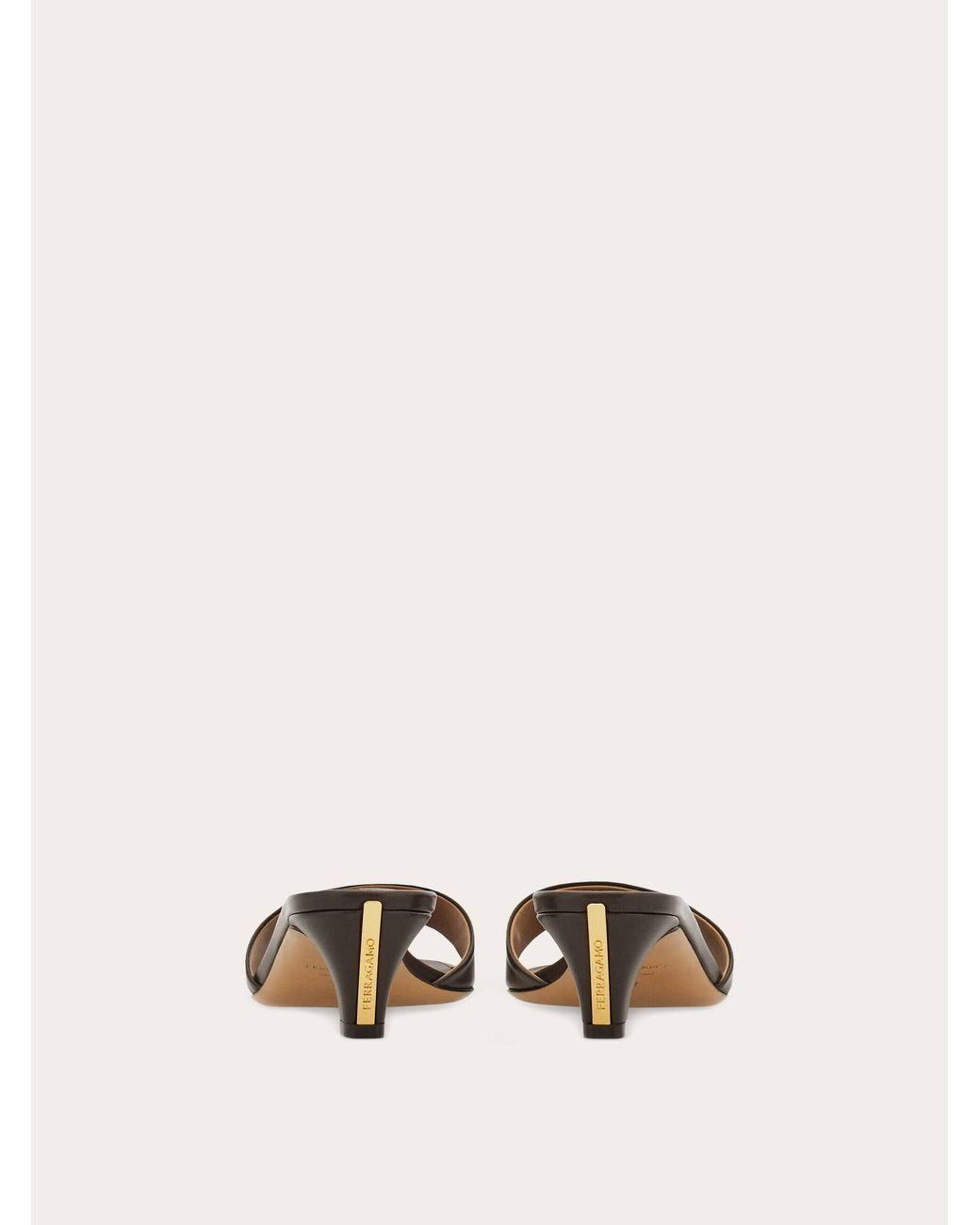 Ferragamo Natural Low Heeled Slide