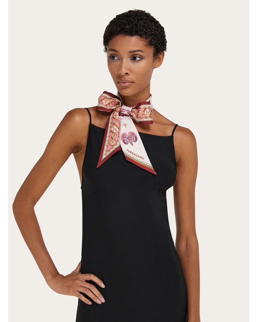 Ferragamo Pink Horoscope Print Mini Bandeau