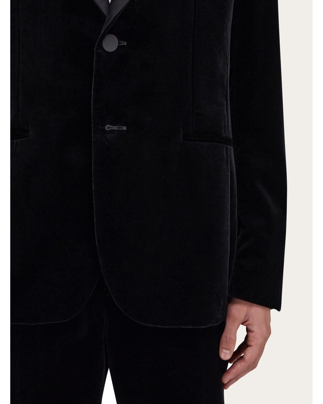 Ferragamo Black Velvet Tuxedo for men