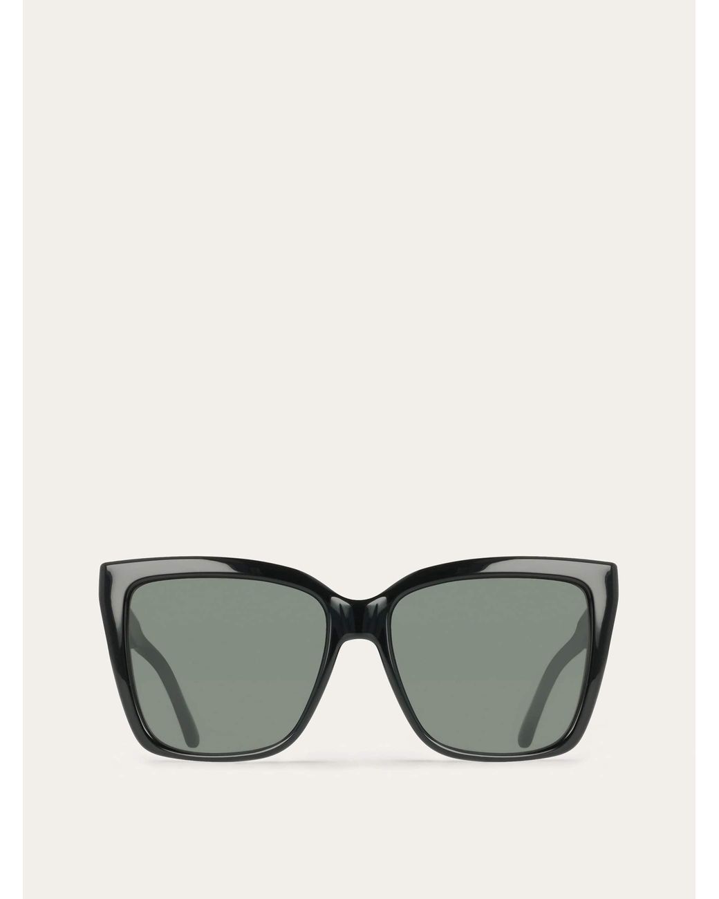 Ferragamo Gray Rectangular Frame Sunglasses