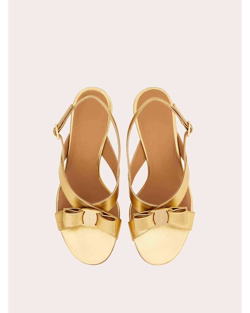 Ferragamo Natural Vara Bow Sandal .5