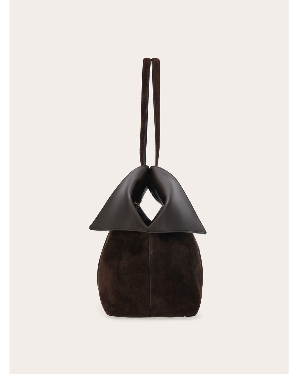 Ferragamo Black Folded Tote Bag (L)