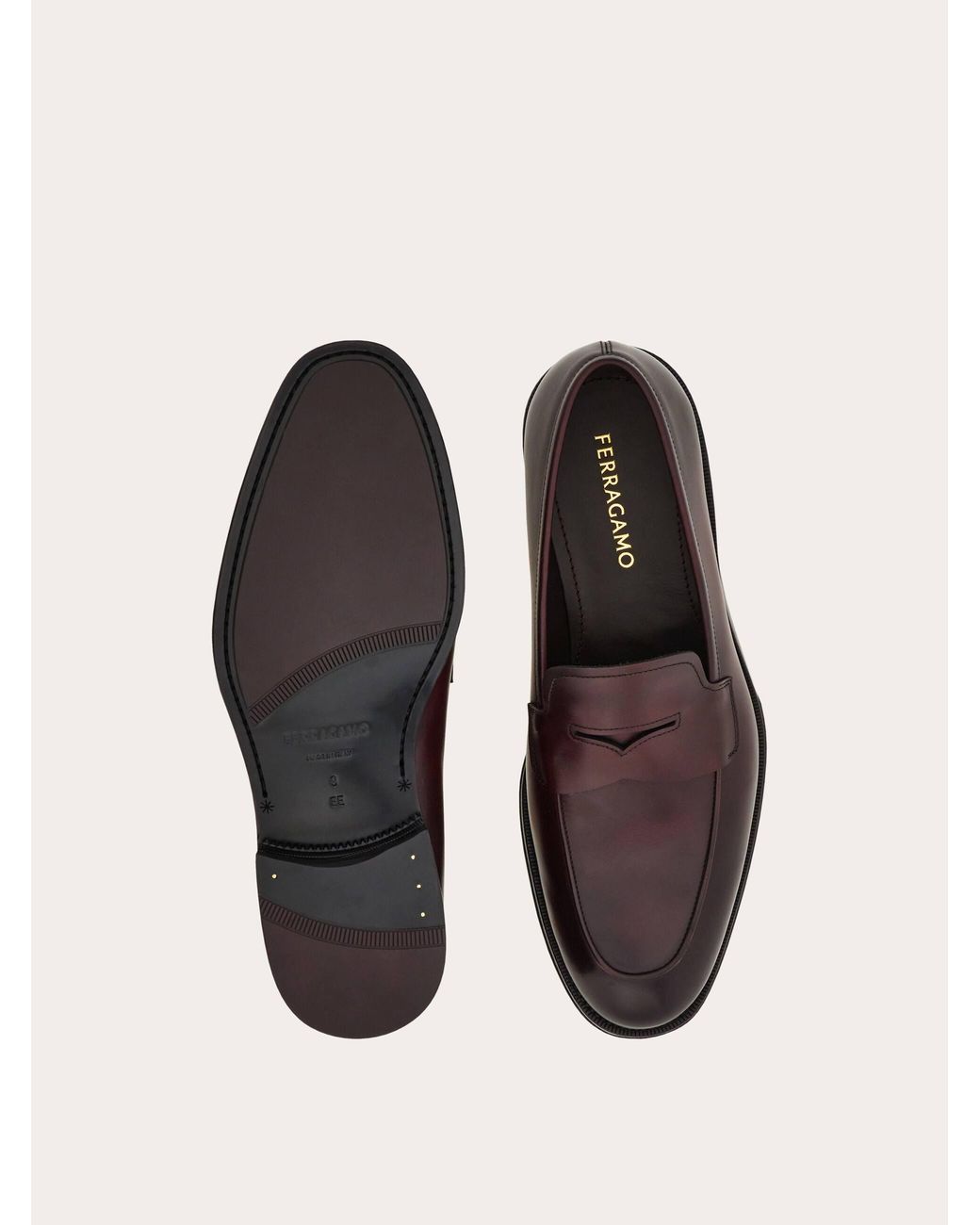 Ferragamo White Penny Loafer for men