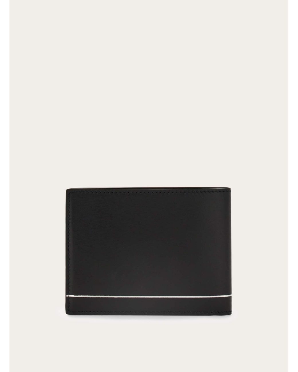 Ferragamo Black Gancini Wallet for men