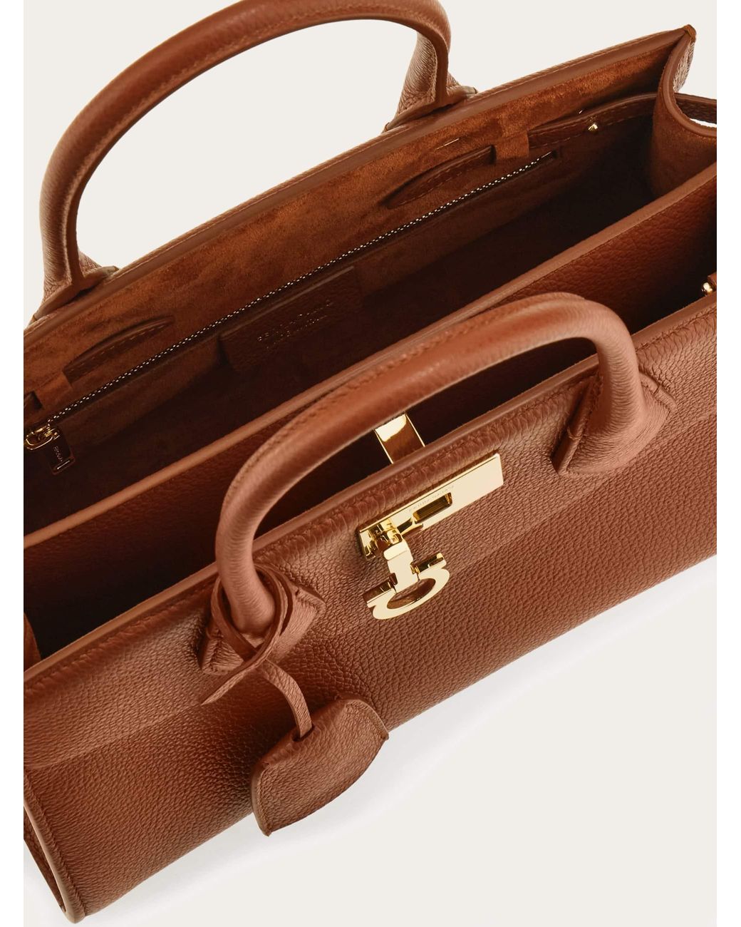 Ferragamo Brown New Studio Soft Bag (M)