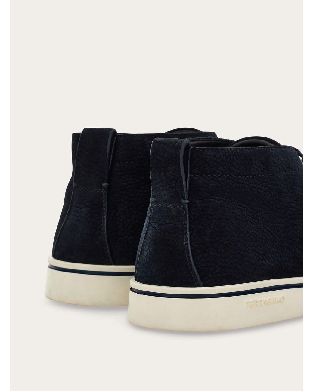 Ferragamo White Desert Boot for men